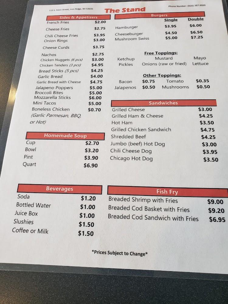 The Stand Menu image 2