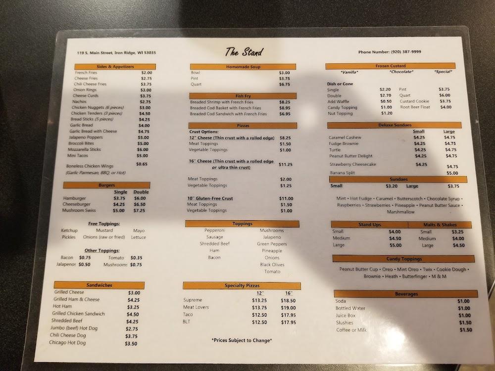 The Stand Menu image 4